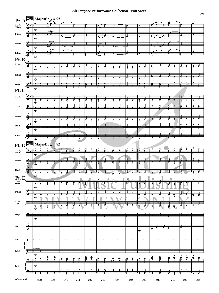 All-Purpose Performance Collection Flexible Concert Band