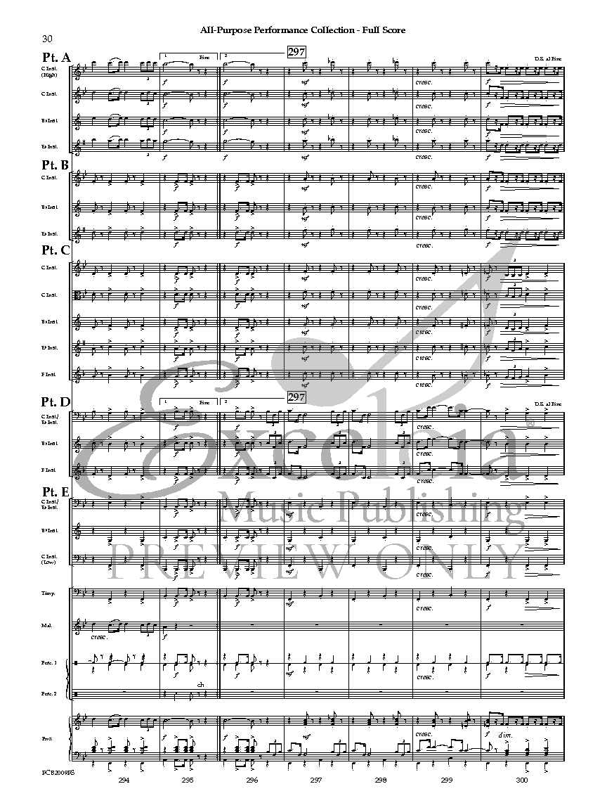 All-Purpose Performance Collection Flexible Concert Band