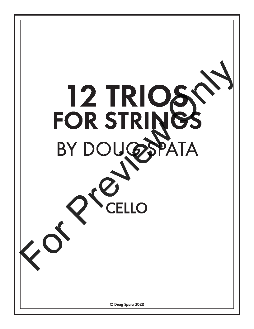 12 Trios for Strings P.O.D.