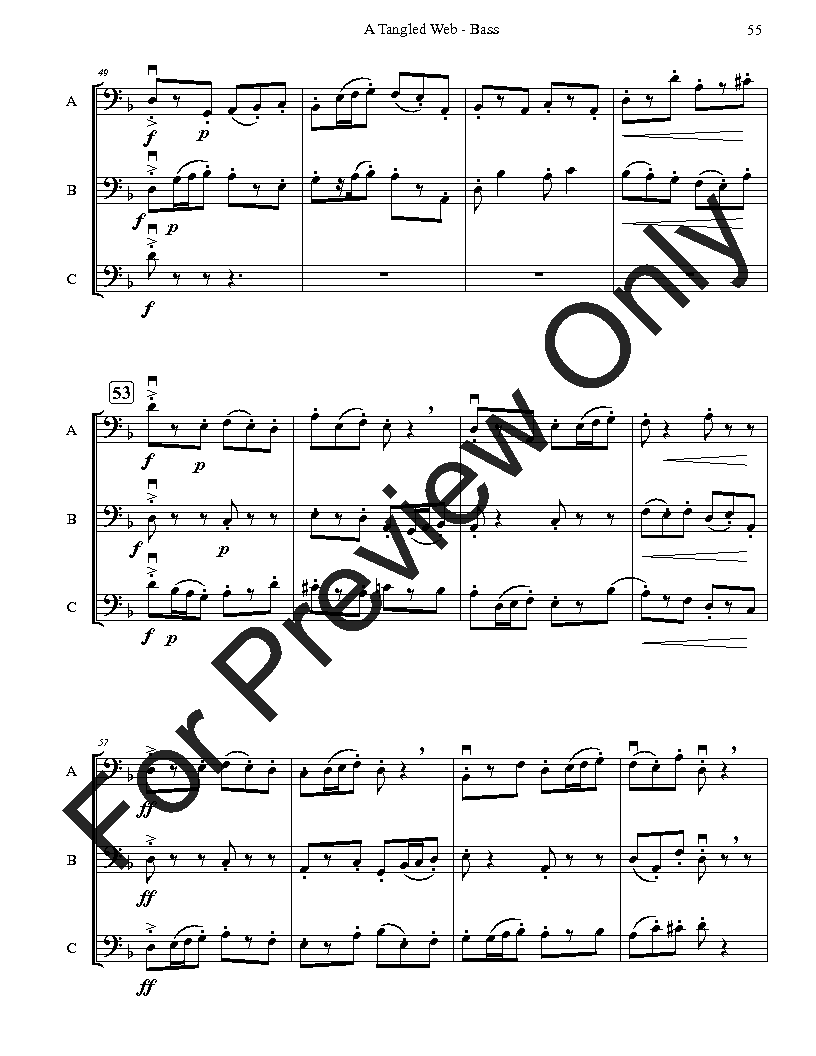 12 Trios for Strings P.O.D.