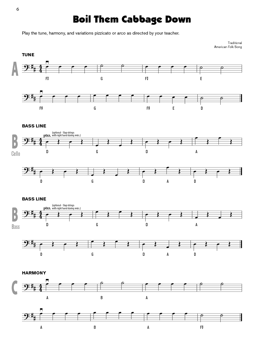 Sound Differentiation Cello / Bass Book