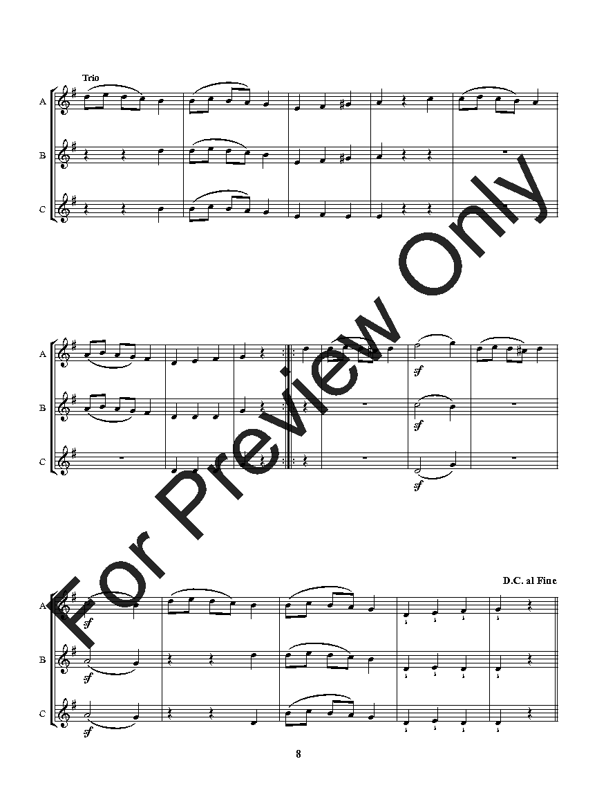 Flexible Favorites for Winds - Classics Clarinet, Bass Clarinet, Trumpet, Baritone TC Trio