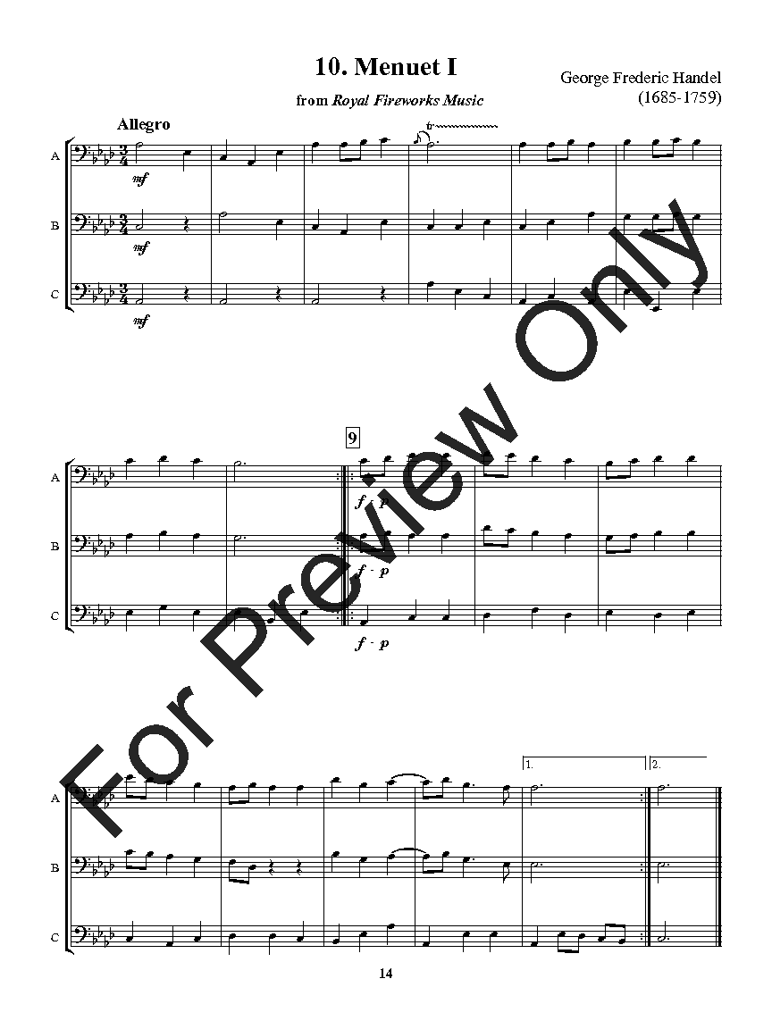 Flexible Favorites for Winds - Classics Trombone, Baritone BC, Tuba Trio