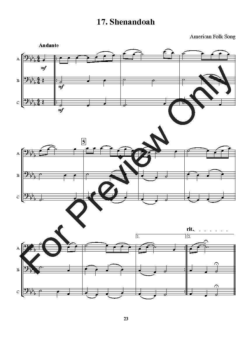 Flexible Favorites for Winds - Classics Trombone, Baritone BC, Tuba Trio