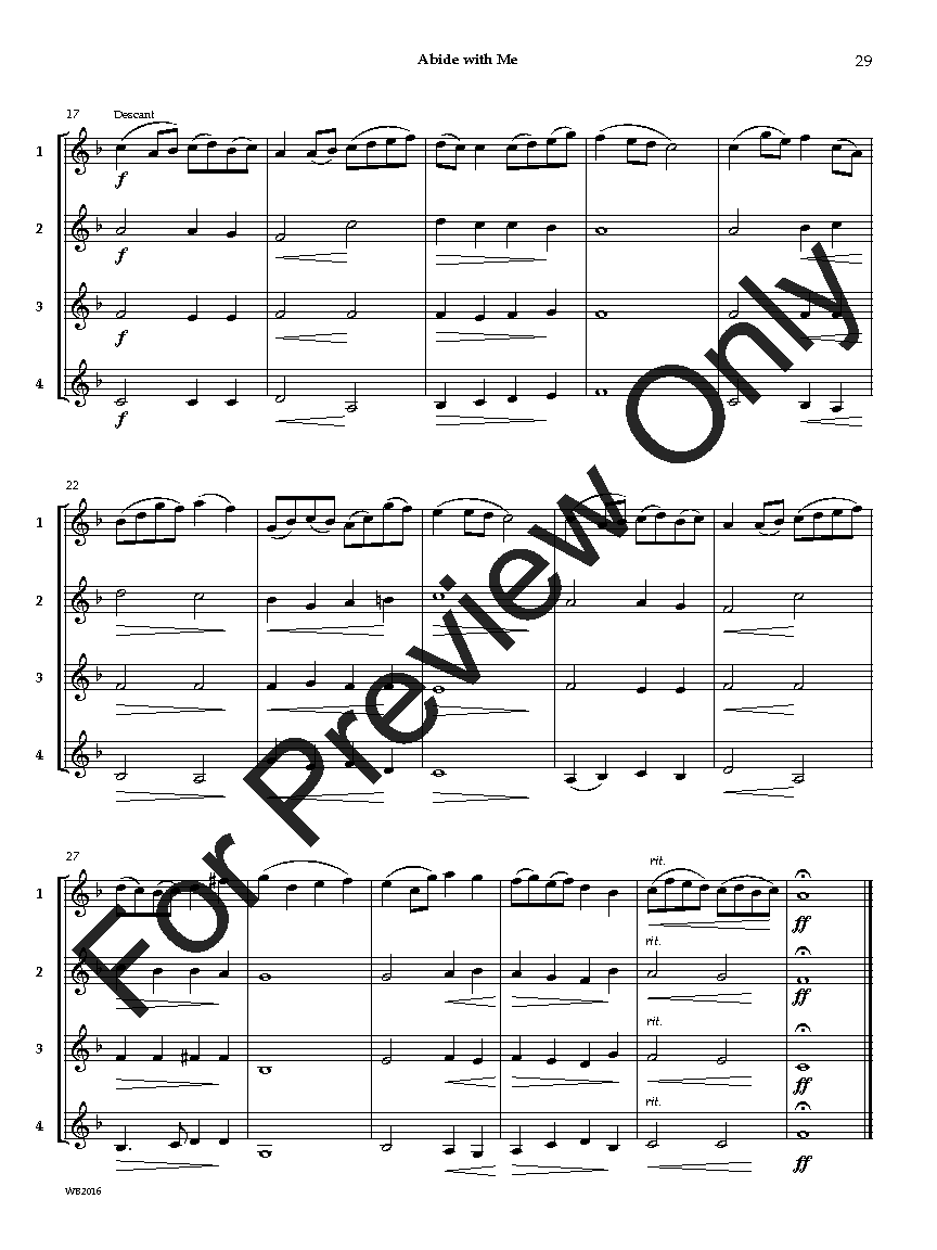 Adaptable QuartetsClarinet/Trumpet/Bass Clarinet/Bari TC EPRINT