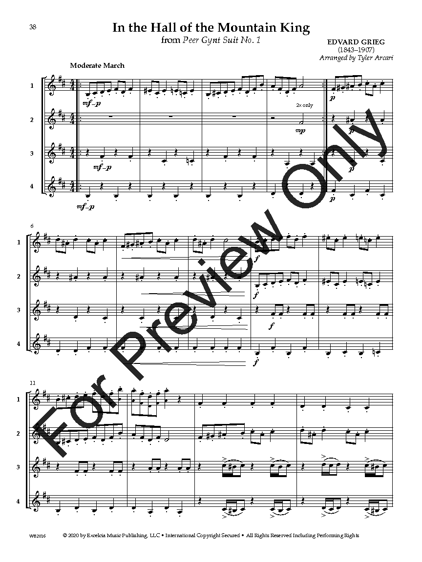 Adaptable QuartetsClarinet/Trumpet/Bass Clarinet/Bari TC EPRINT