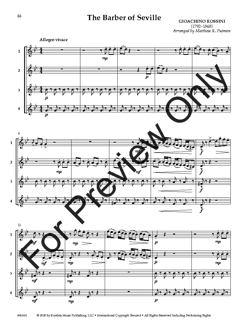 Adaptable QuartetsClarinet/Trumpet/Bass Clarinet/Bari TC EPRINT