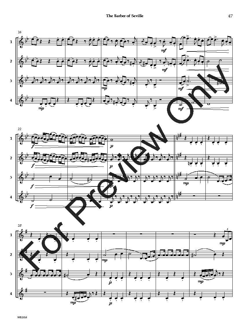 Adaptable QuartetsClarinet/Trumpet/Bass Clarinet/Bari TC EPRINT