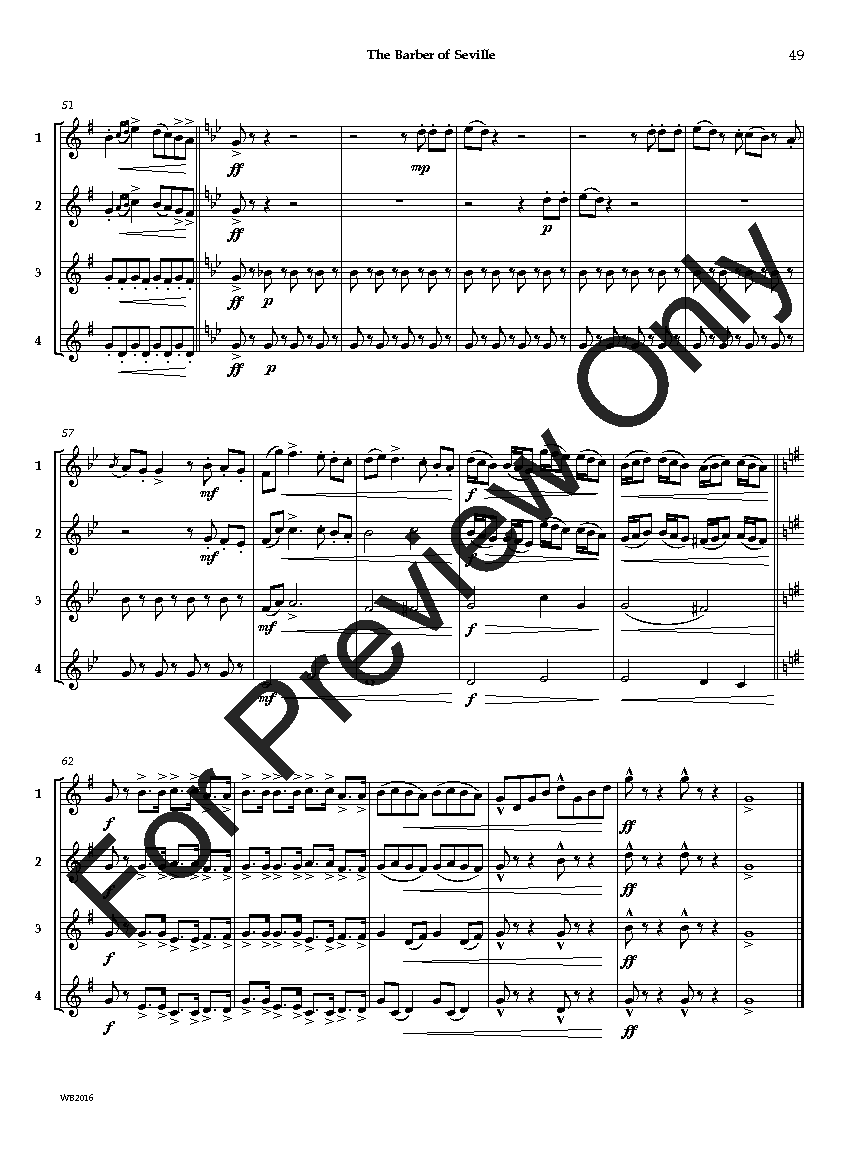 Adaptable QuartetsClarinet/Trumpet/Bass Clarinet/Bari TC EPRINT