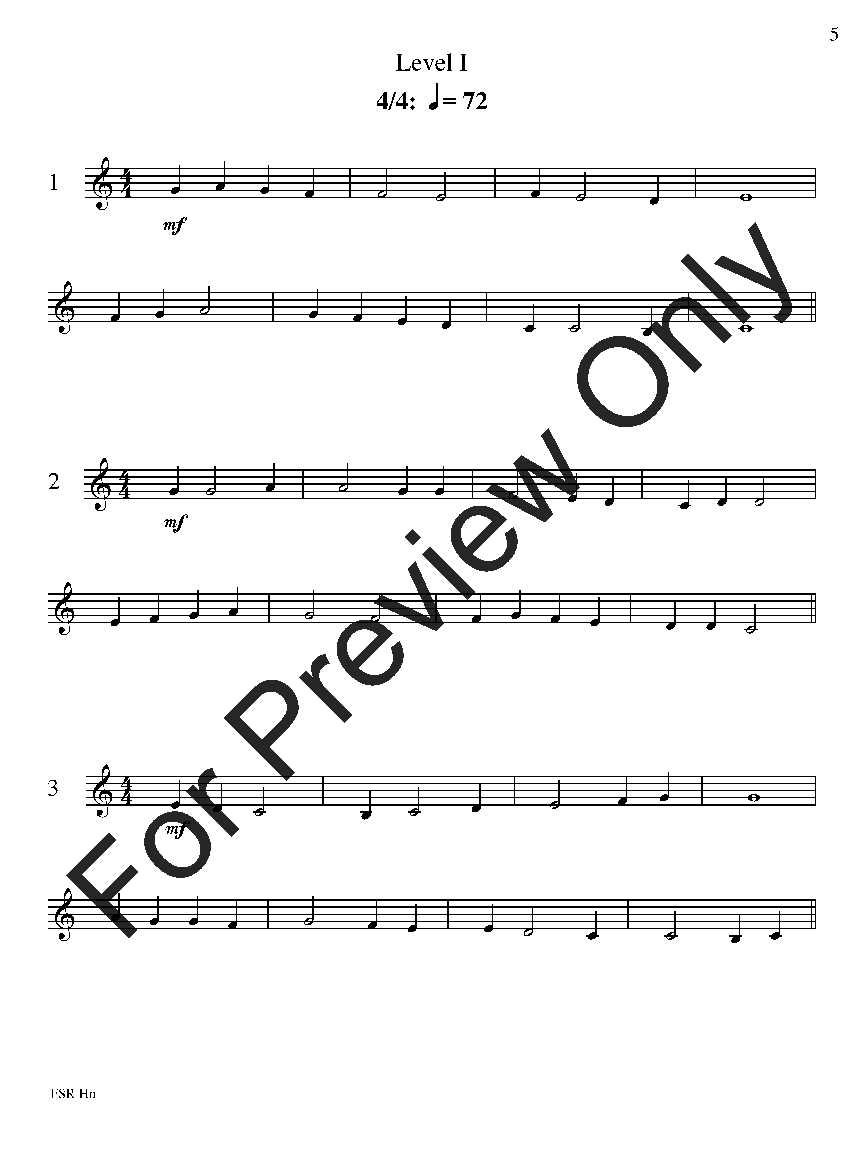 Festival Sight Reading: French Horn P.O.D.