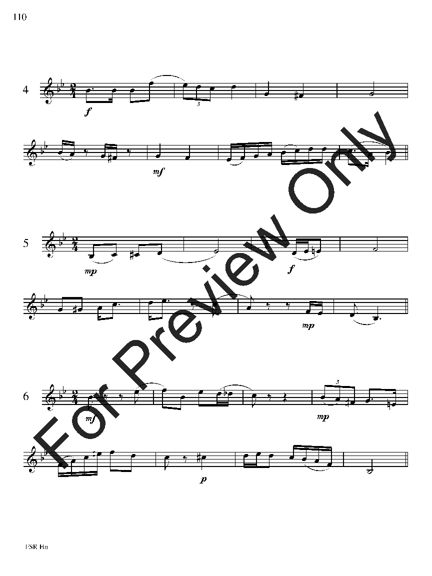 Festival Sight Reading: French Horn P.O.D.