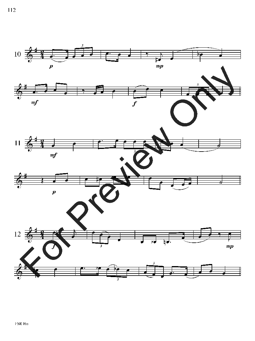 Festival Sight Reading: French Horn P.O.D.