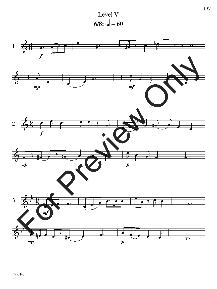 Festival Sight Reading: French Horn P.O.D.