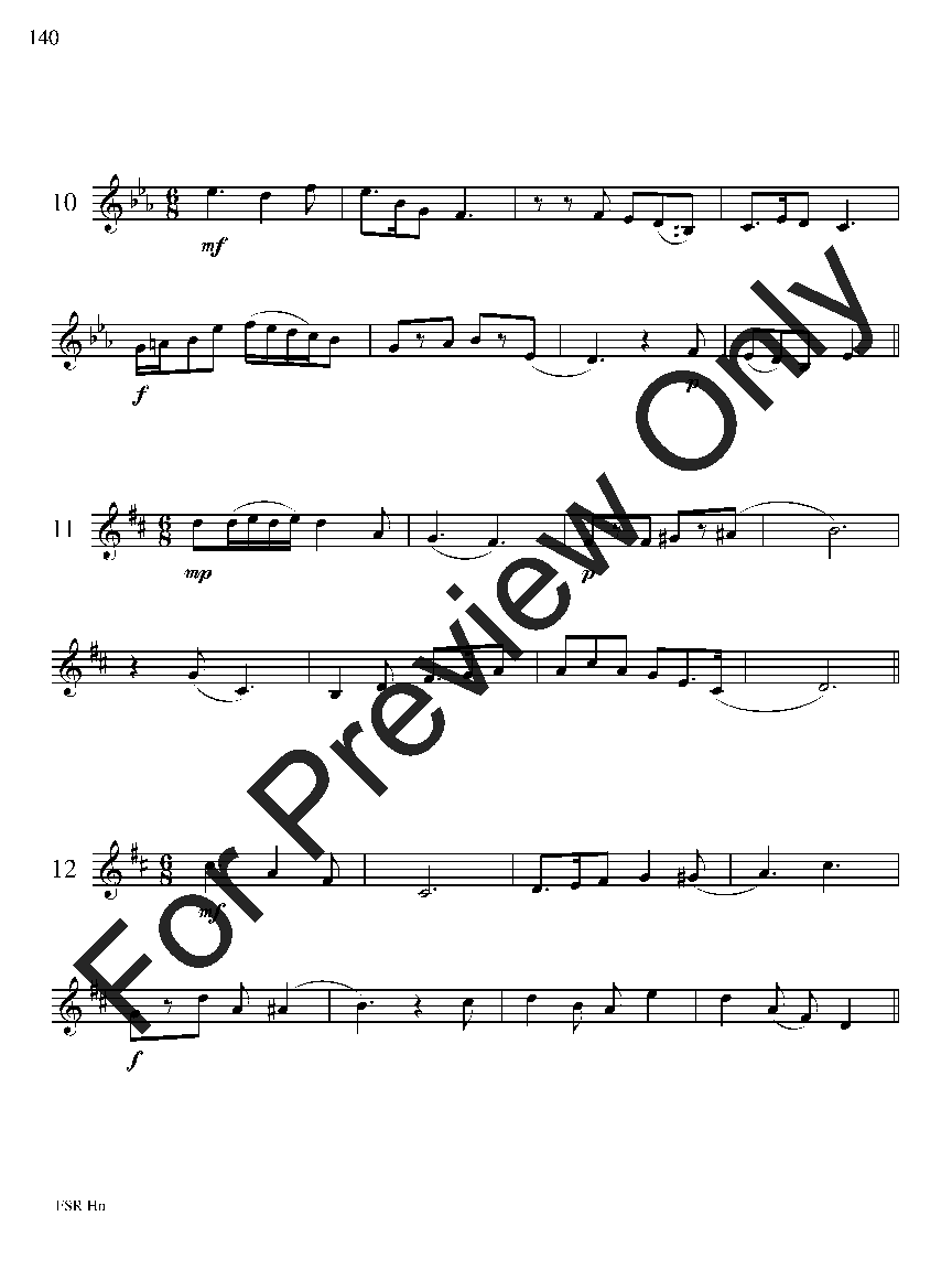 Festival Sight Reading: French Horn P.O.D.
