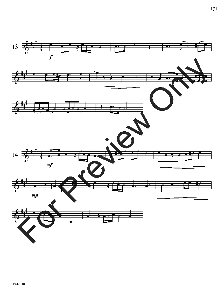 Festival Sight Reading: French Horn P.O.D.