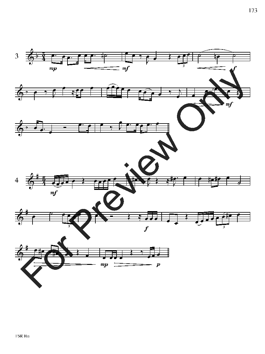 Festival Sight Reading: French Horn P.O.D.