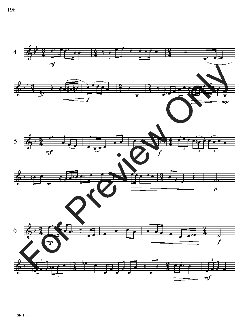 Festival Sight Reading: French Horn P.O.D.