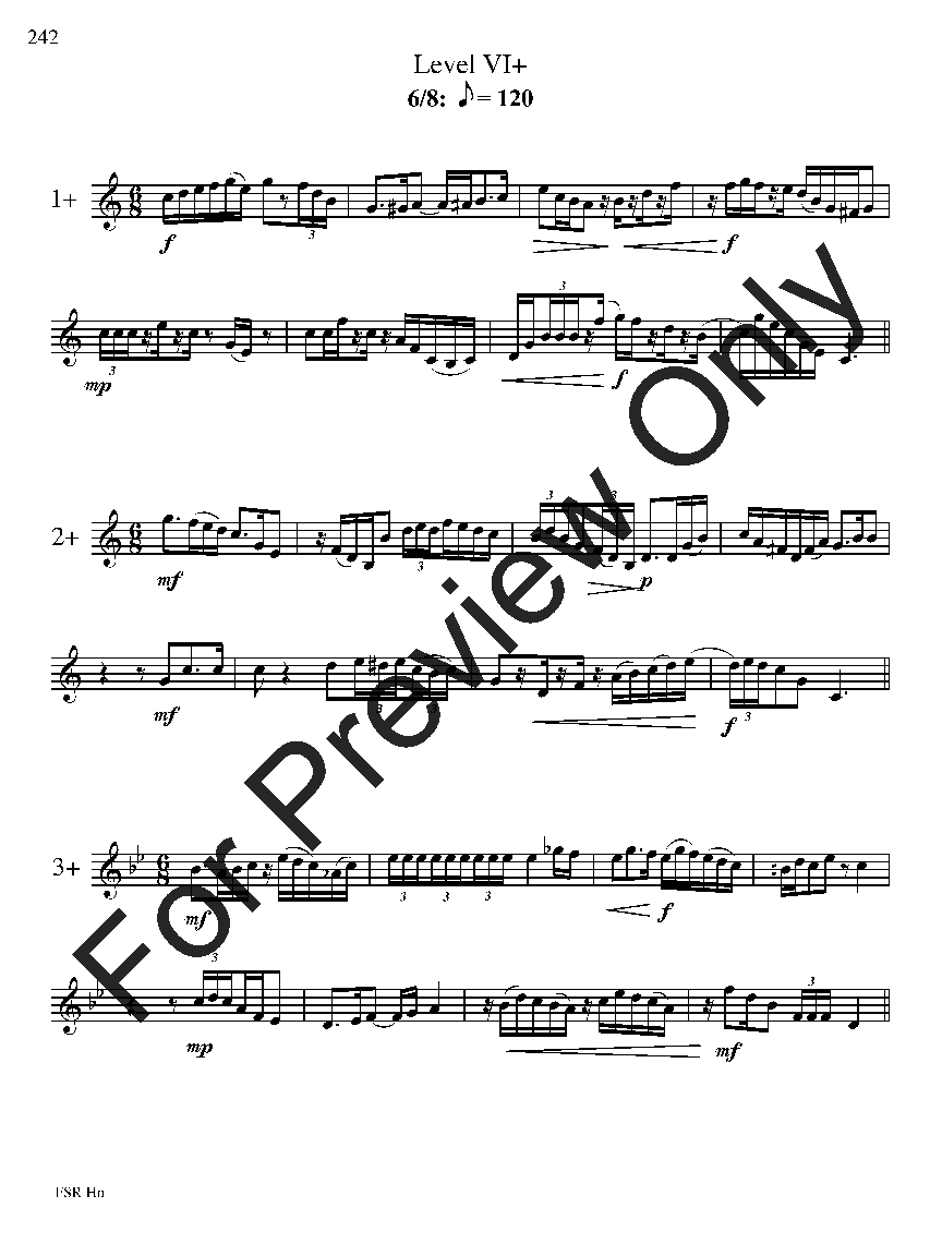 Festival Sight Reading: French Horn P.O.D.