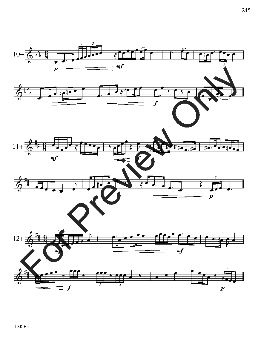 Festival Sight Reading: French Horn P.O.D.