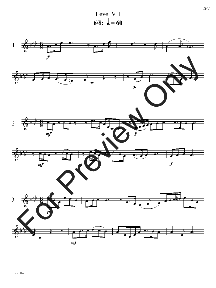 Festival Sight Reading: French Horn P.O.D.