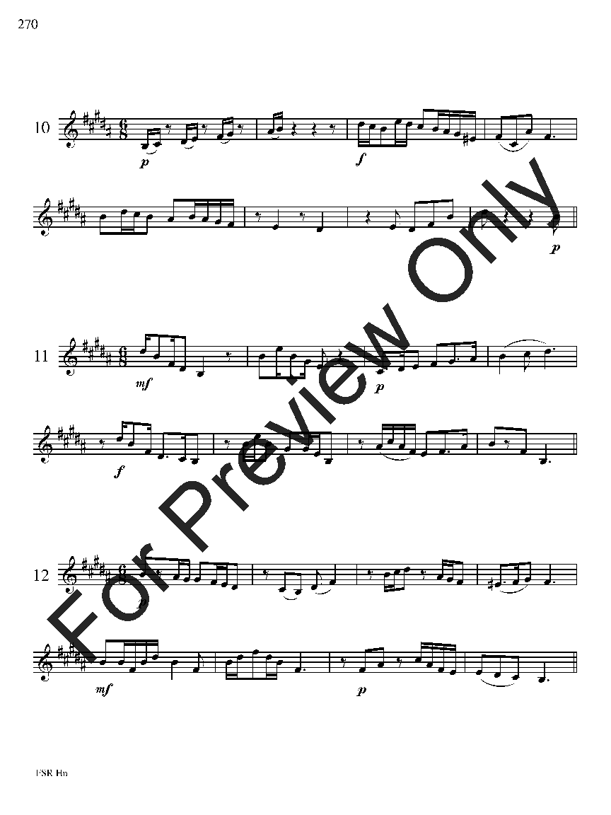 Festival Sight Reading: French Horn P.O.D.