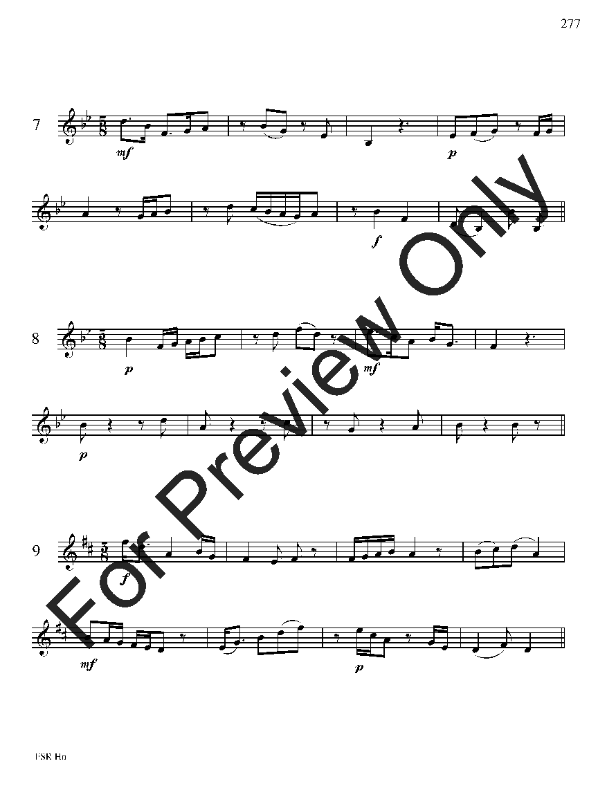 Festival Sight Reading: French Horn P.O.D.