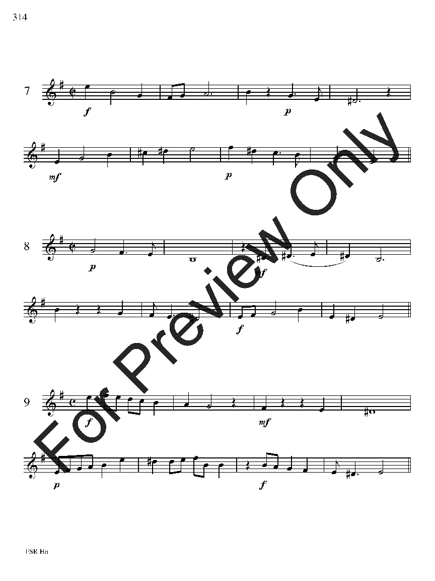 Festival Sight Reading: French Horn P.O.D.