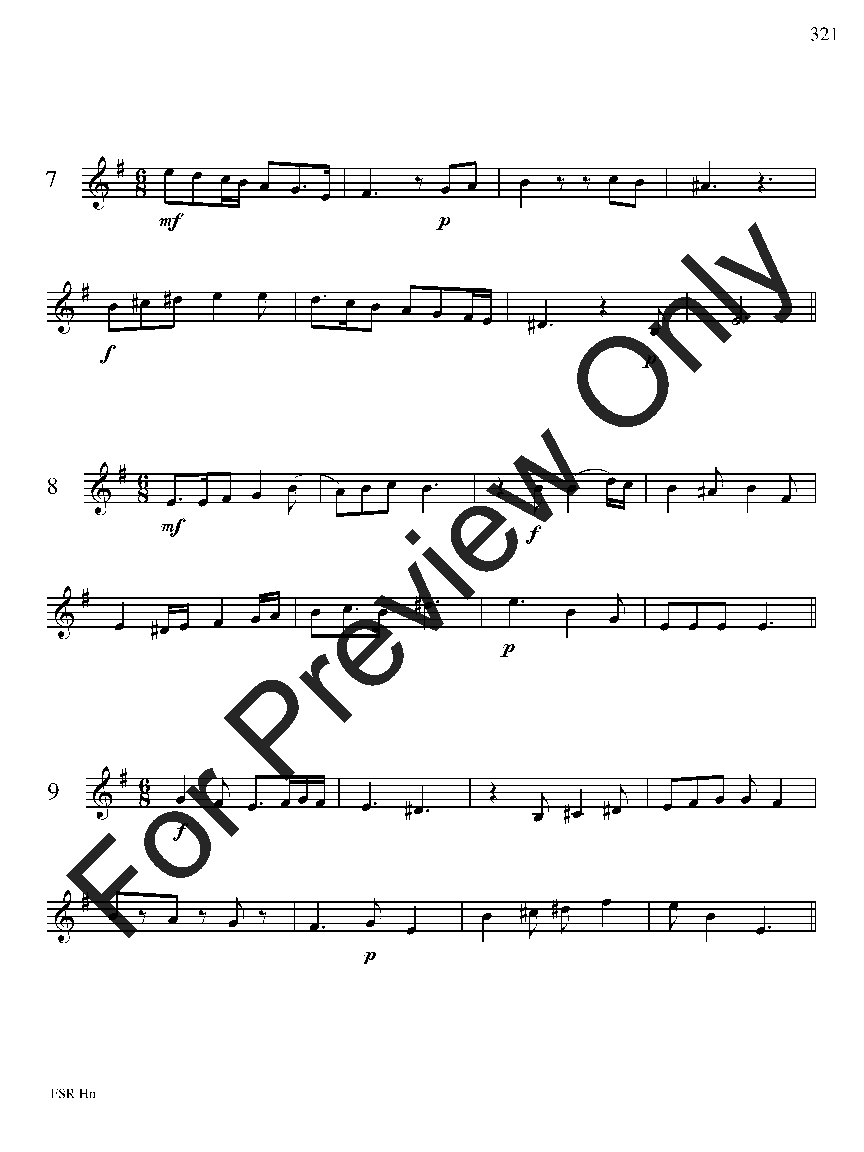 Festival Sight Reading: French Horn P.O.D.