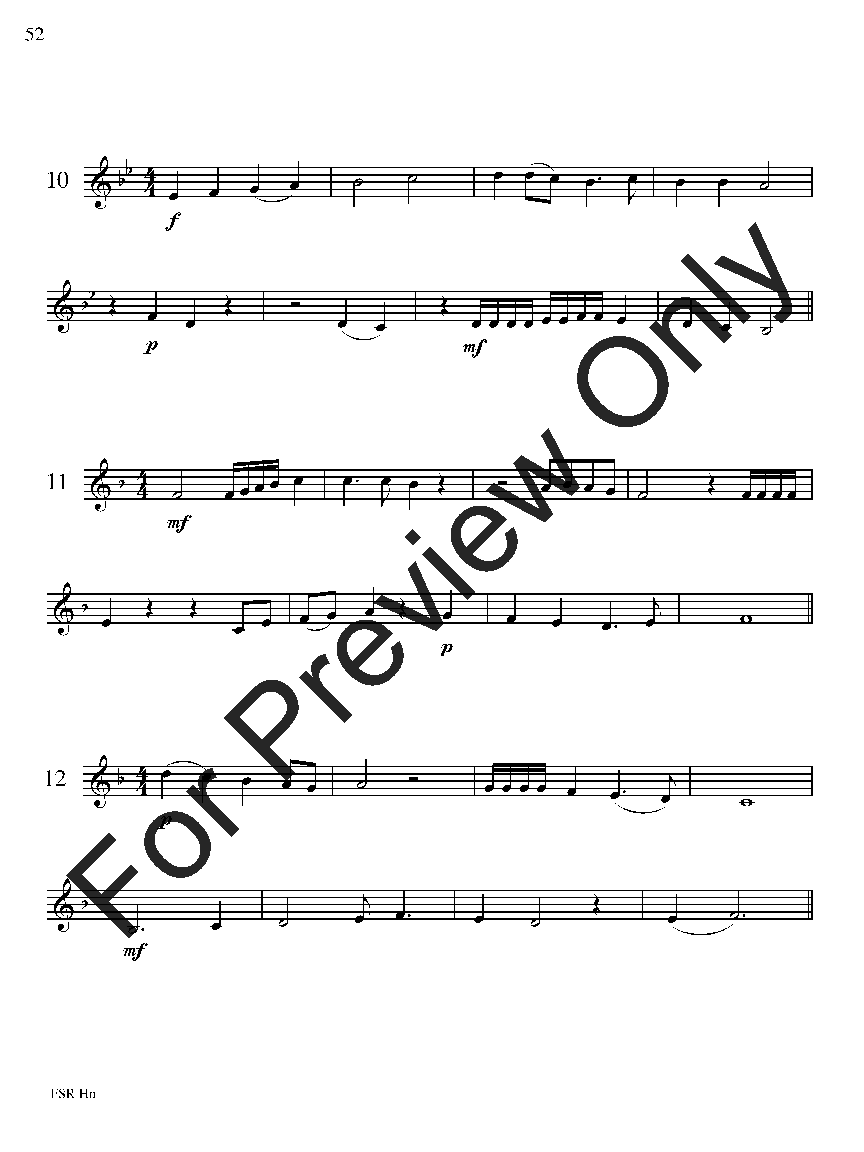 Festival Sight Reading: French Horn P.O.D.