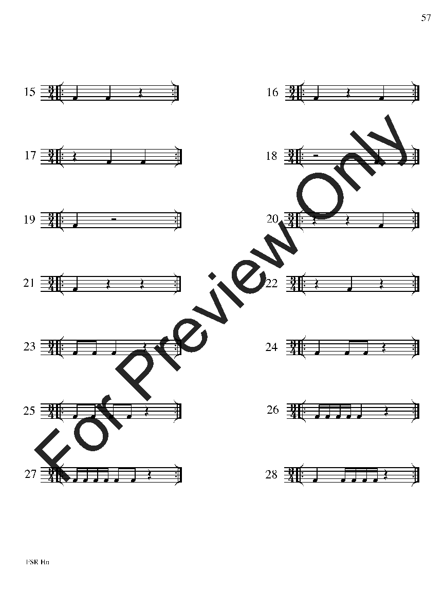 Festival Sight Reading: French Horn P.O.D.