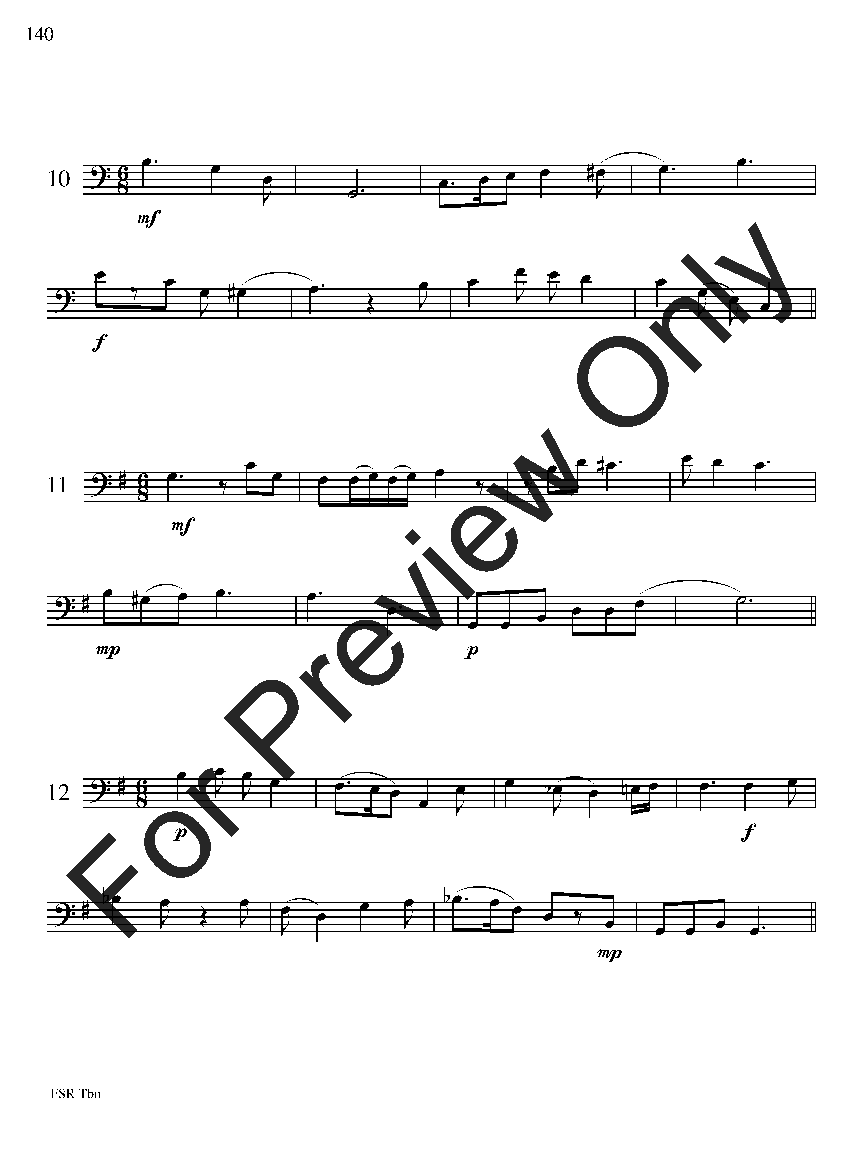 Festival Sight Reading: Trombone P.O.D.