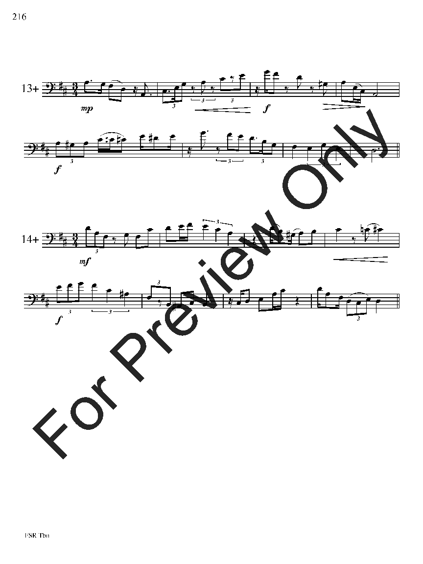 Festival Sight Reading: Trombone P.O.D.