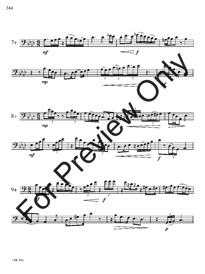 Festival Sight Reading: Trombone P.O.D.