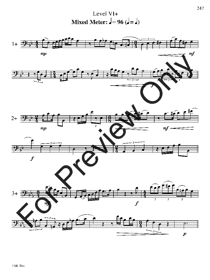 Festival Sight Reading: Trombone P.O.D.