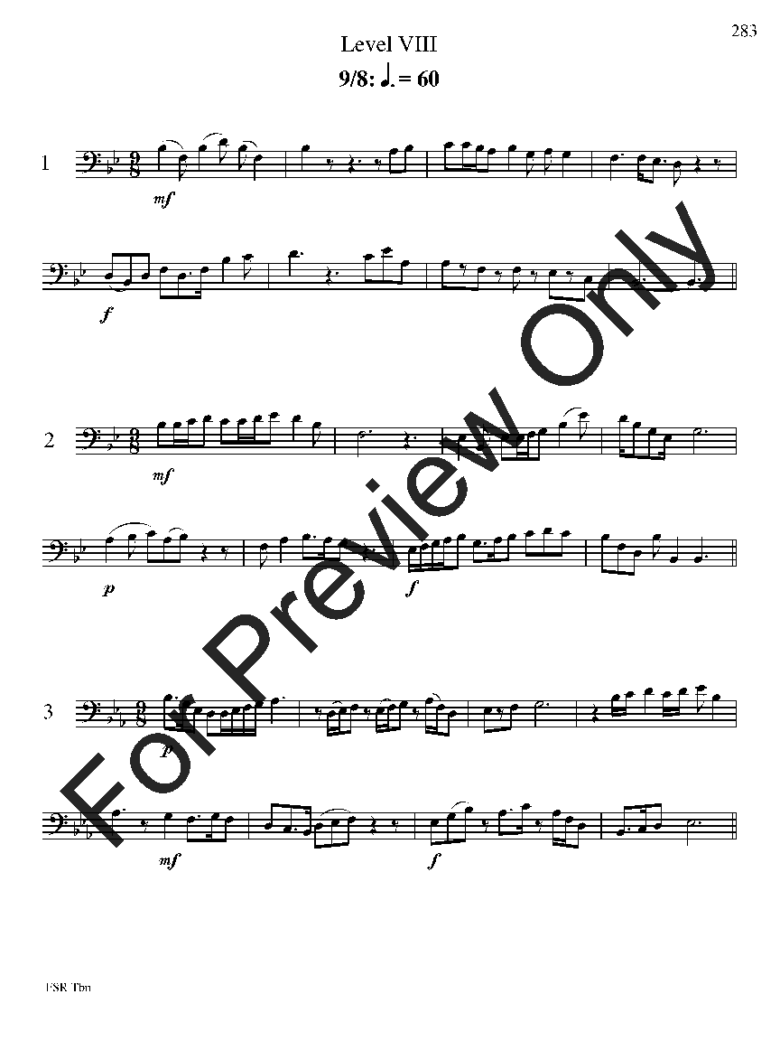 Festival Sight Reading: Trombone P.O.D.