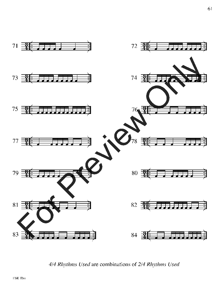 Festival Sight Reading: Trombone P.O.D.