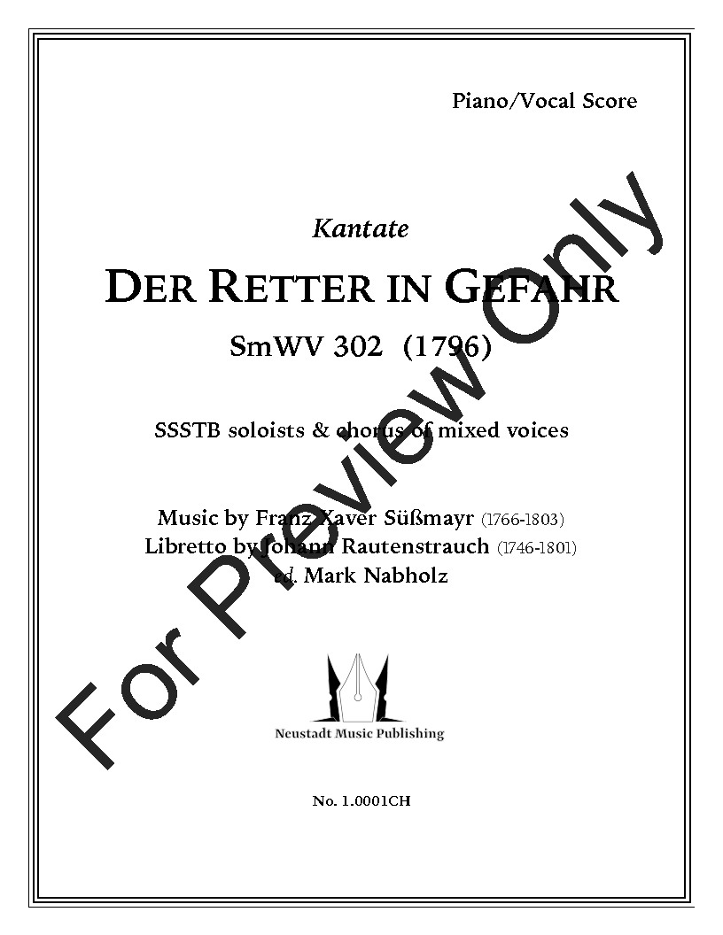 Der Retter in Gefahr, SmWV 302 P.O.D.