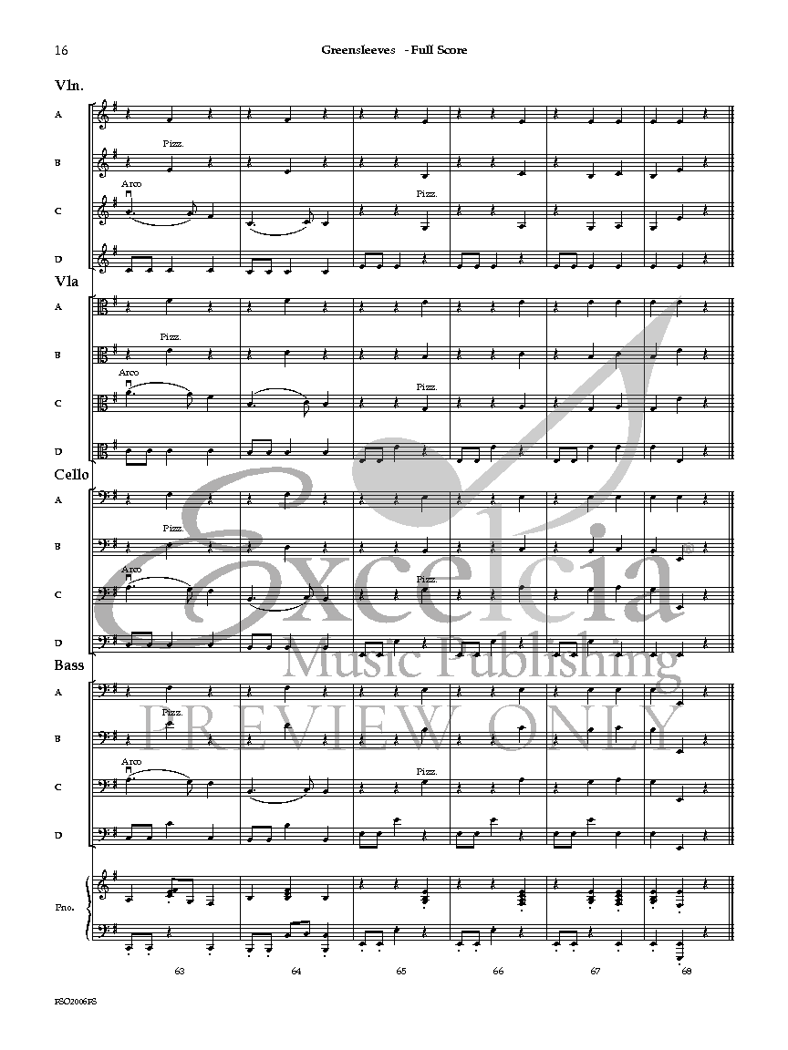 Greensleeves Flexible String Orchestra