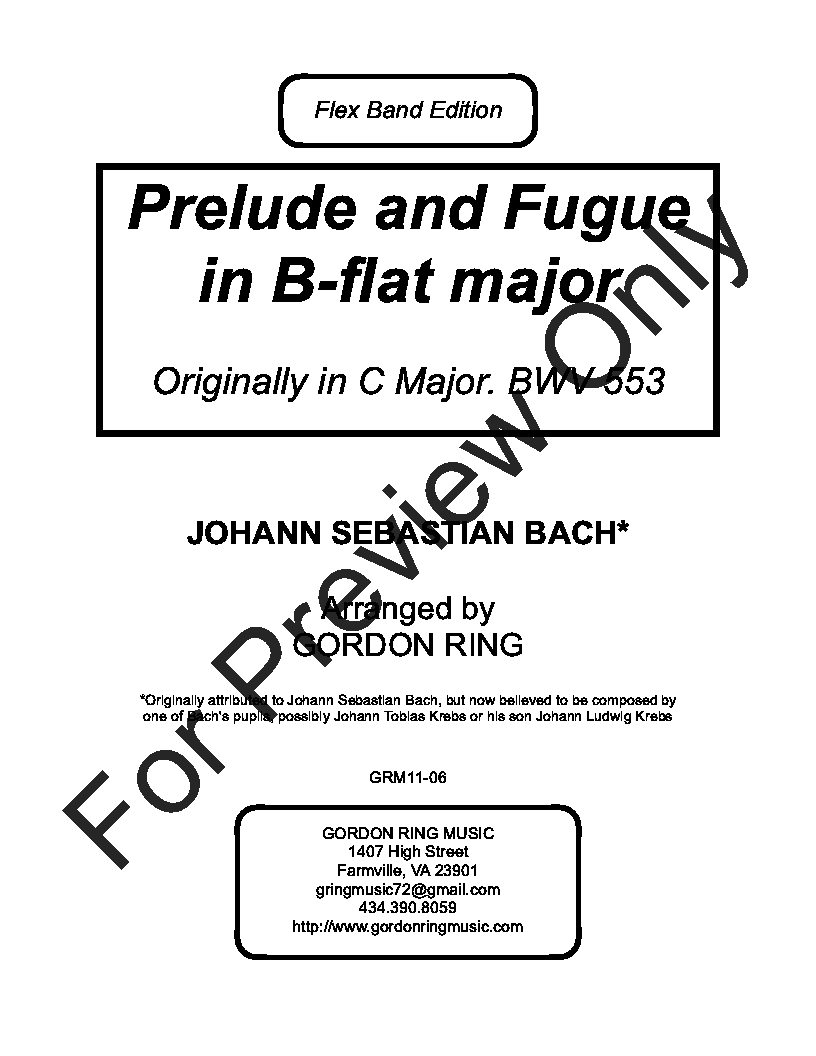 Prelude and Fugue in B-flat Major