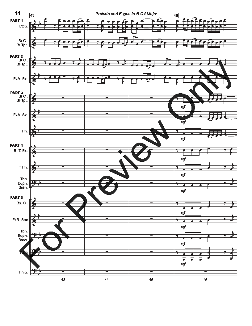 Prelude and Fugue in B-flat Major