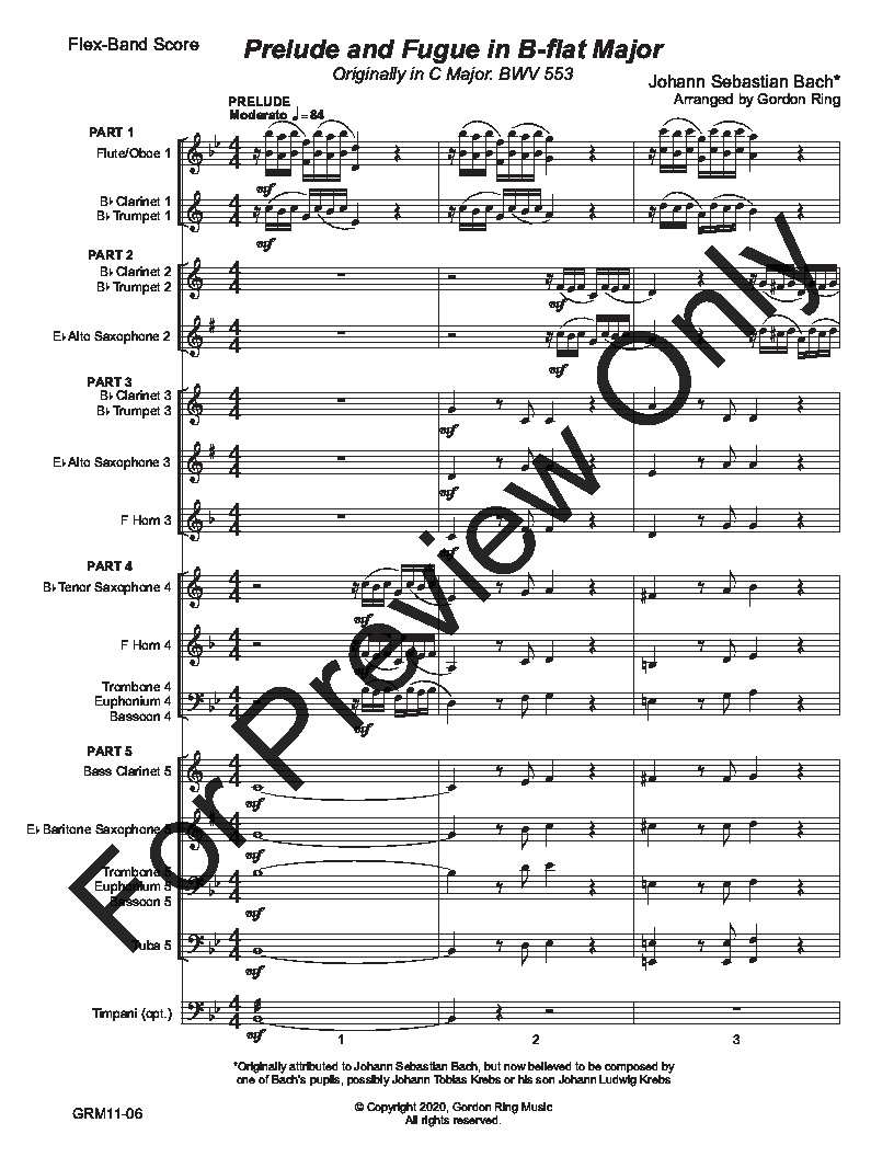 Prelude and Fugue in B-flat Major