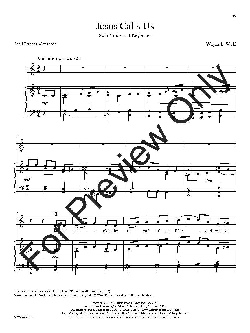 Bread of the World Vocal Solo and Keyboard