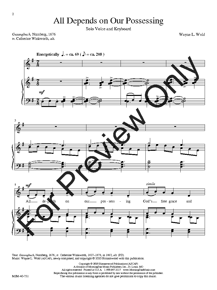 Bread of the World Vocal Solo and Keyboard