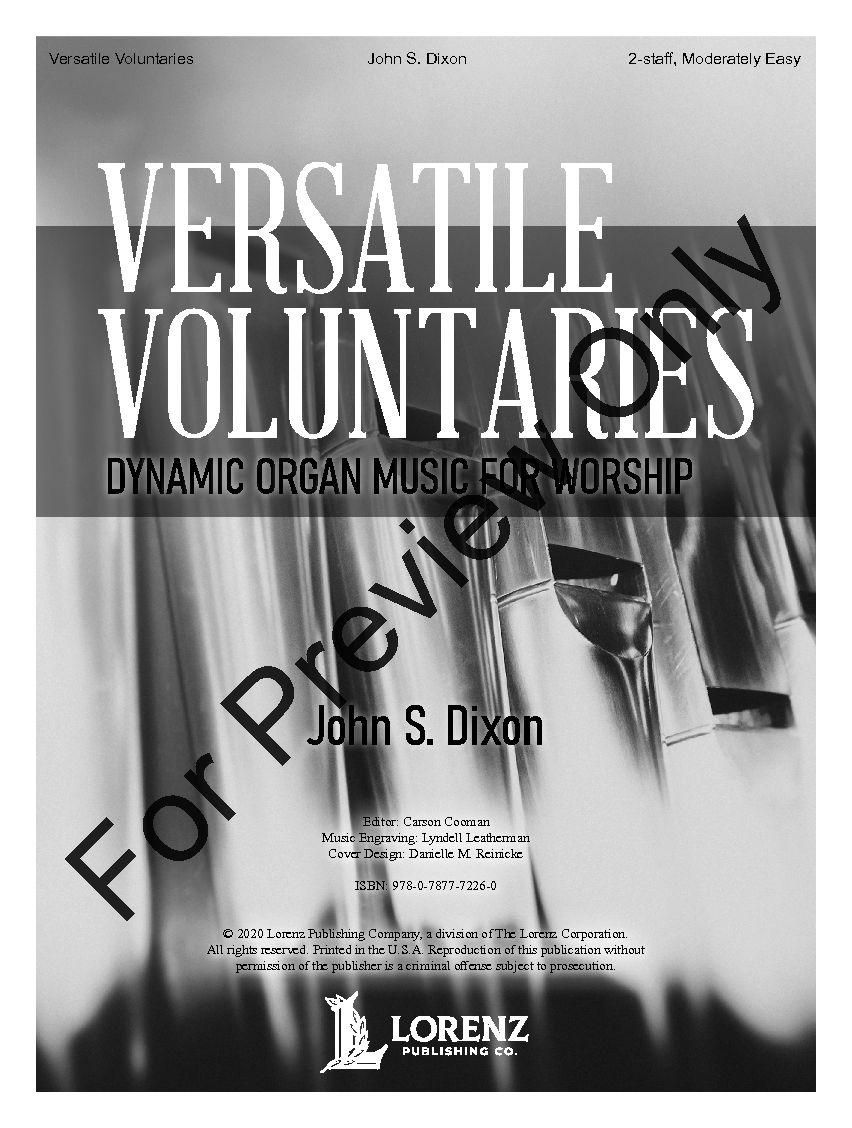 Versatile Voluntaries Organ Book