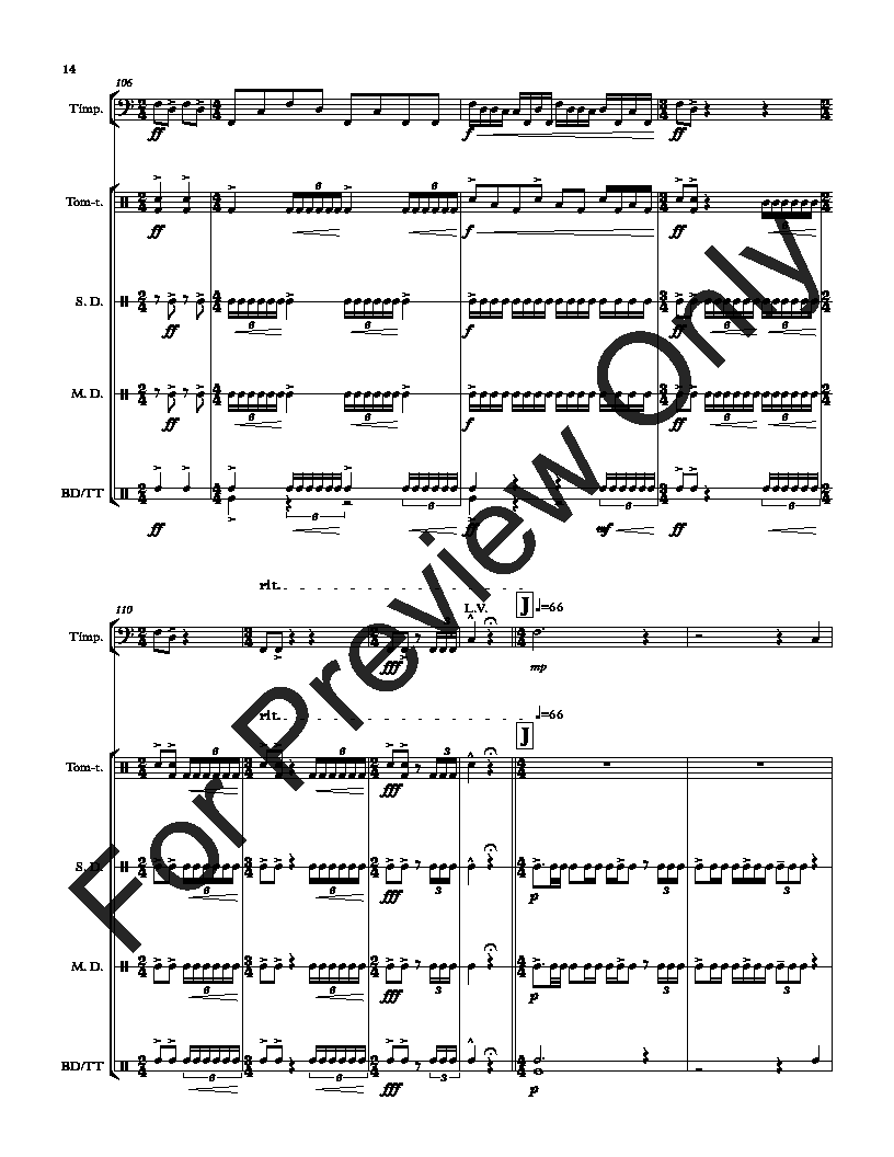 Prelude for Percussion Quintet P.O.D.