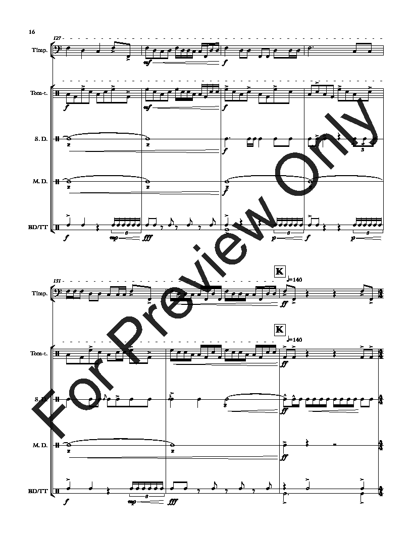 Prelude for Percussion Quintet P.O.D.