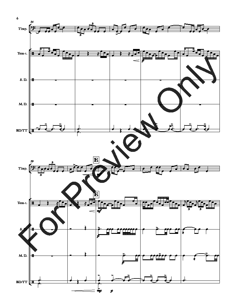 Prelude for Percussion Quintet P.O.D.