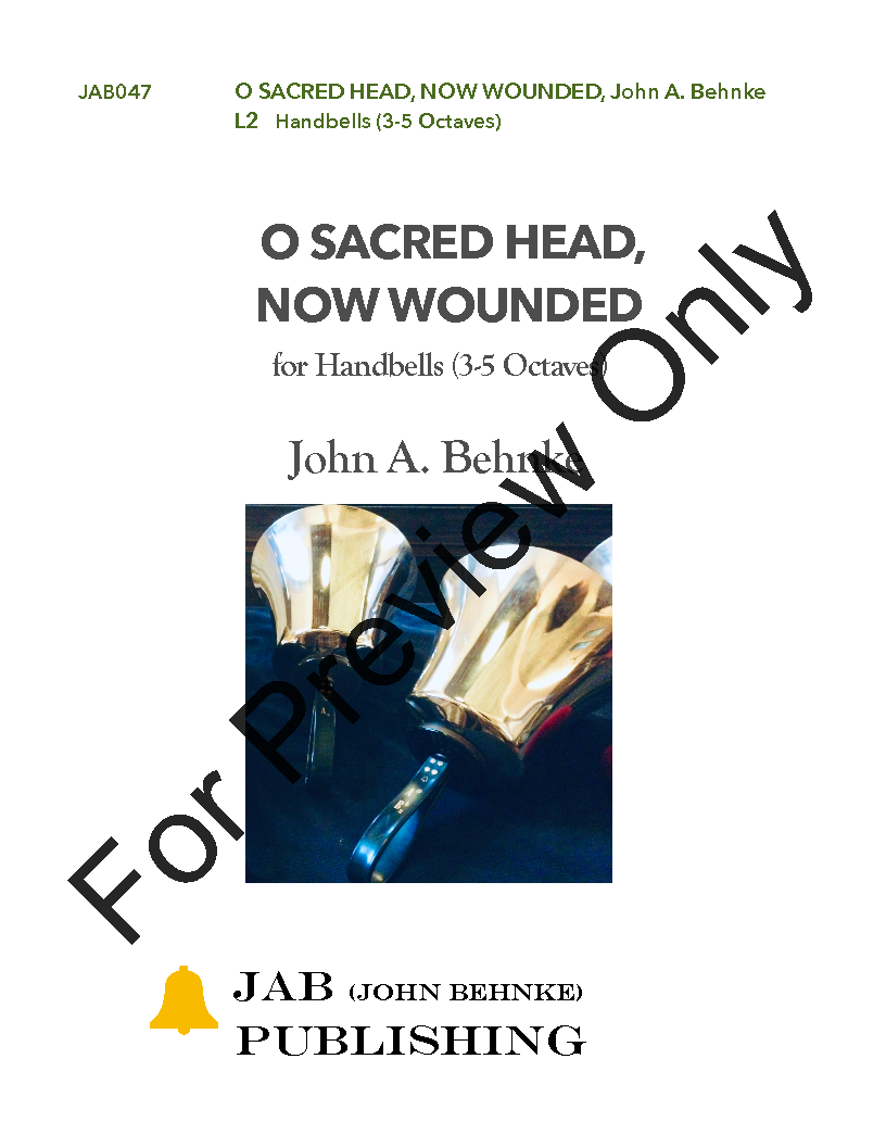 O Sacred Head, Now Wounded 3-5 Octave P.O.D.