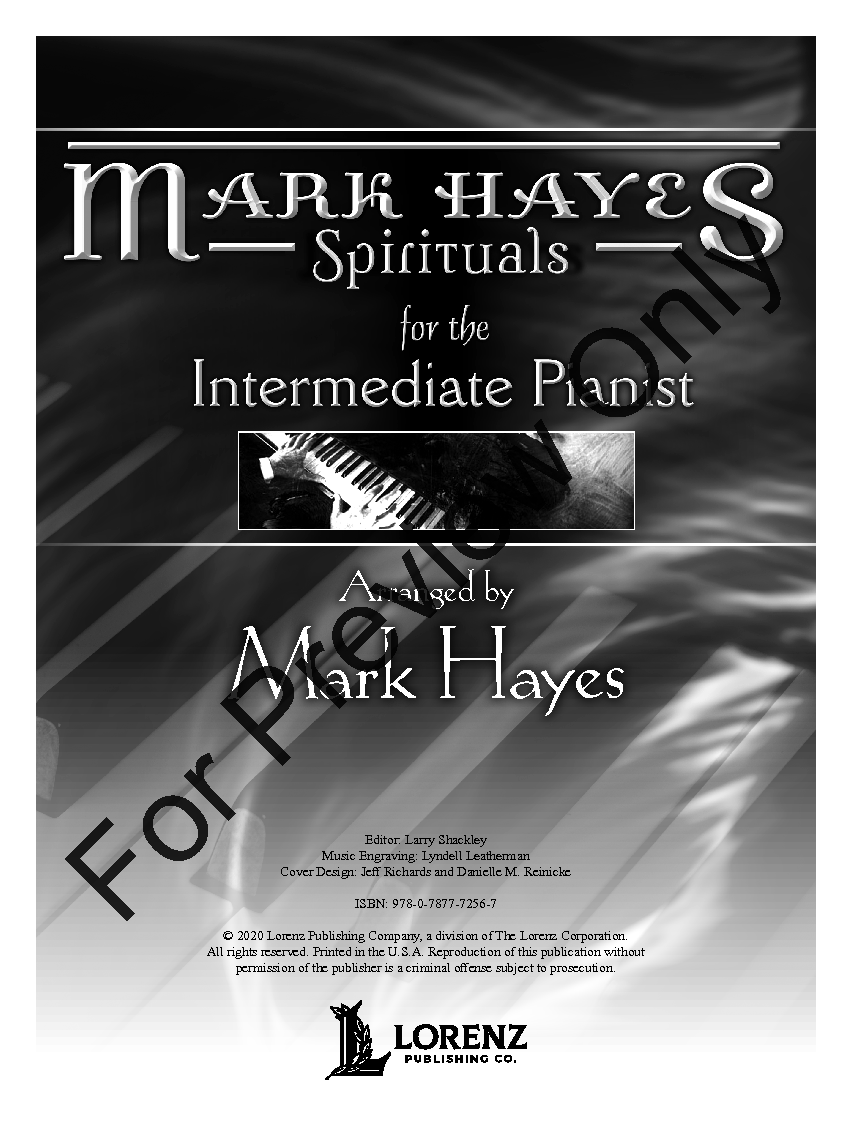 Mark Hayes: Spirituals For The Intermediate Pianist