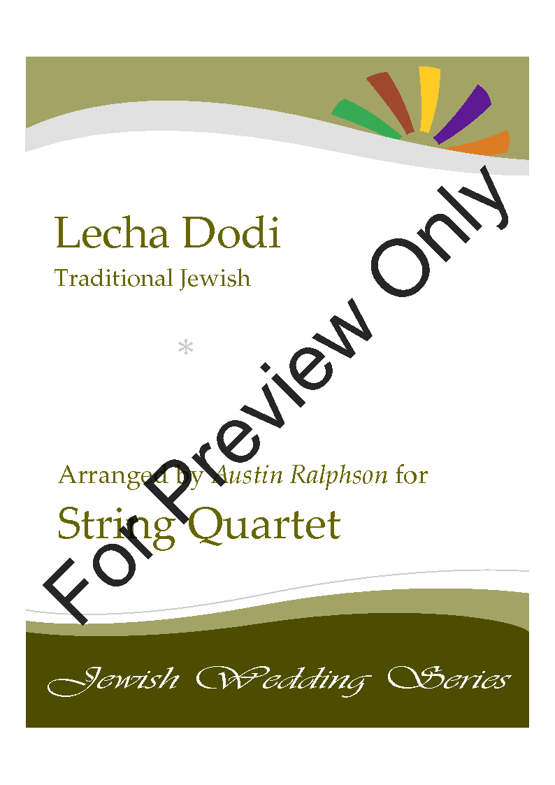 Lecha Dodi (Jewish Wedding / Jewish Sabbath  / Kabbalat Shabbat) - string quartet P.O.D.